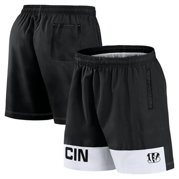 Men's Fanatics Black Cincinnati Bengals Elements Shorts
