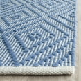 thumbnail image 4 of SAFAVIEH Montauk Kimberlyn Geometric Diamond Cotton Area Rug, Blue/Ivory, 2'3" x 3'9", 4 of 9