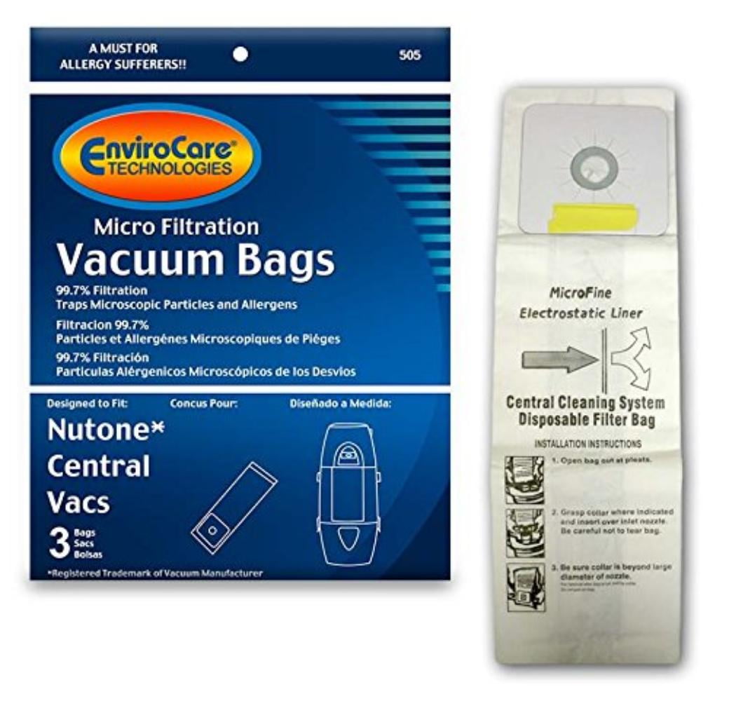 Replacement Micro Filtration Vacuum Bags for Nutone Central Vacuums 3