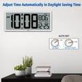 thumbnail image 3 of Reloj de pared digital WalLarge de 14.5 pulgadas con temperatura y fecha, 3 of 6