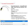 thumbnail image 2 of Fog Light Connector - Compatible with 2000 - 2006 Chevy Suburban 1500 5.3L V8 2001 2002 2003 2004 2005, 2 of 2