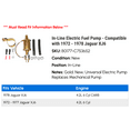 thumbnail image 2 of In-Line Electric Fuel Pump - Compatible with 1972 - 1978 Jaguar XJ6 1973 1974 1975 1976 1977, 2 of 2