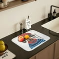 thumbnail image 5 of Yayeee Dish Drying Mat for Kitchen Counter 16" x 18" Microfiber Super Absorbent Coffee Decorative Pad, Cute Dog Artist, 5 of 9