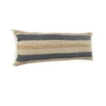 thumbnail image 5 of Ox Bay Daniel 14" x 36" Denim/Tan Striped Adult Decorative Lumbar Throw Pillow Cover, 5 of 9