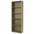 thumbnail image 2 of Mainstays 5-Shelf Bookcase with Adjustable Shelves, Rustic Oak, 2 of 5