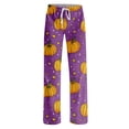 thumbnail image 4 of Halloween Pajama Pants Women Print Lounge Pants for Women, Soft Pj Pants Comfy Elastic Waist Sleepwear, Womens Halloween Pj Pants, Cozy Pajama Pants for Fall & Holiday, 4 of 5