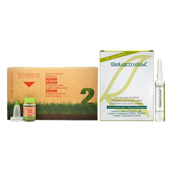 Salerm Biokera Scalp Intensive Serum 6*0.34oz   Vitalizer 4*0.44oz
