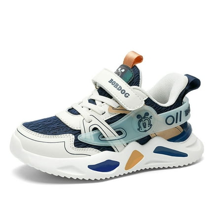 

Eashi Boys girls Casual Shoes Light ventilation Landscape painting durable lace up non-slip Rubber sole Child youth Big Kids cozy lined outdoors sports shoes