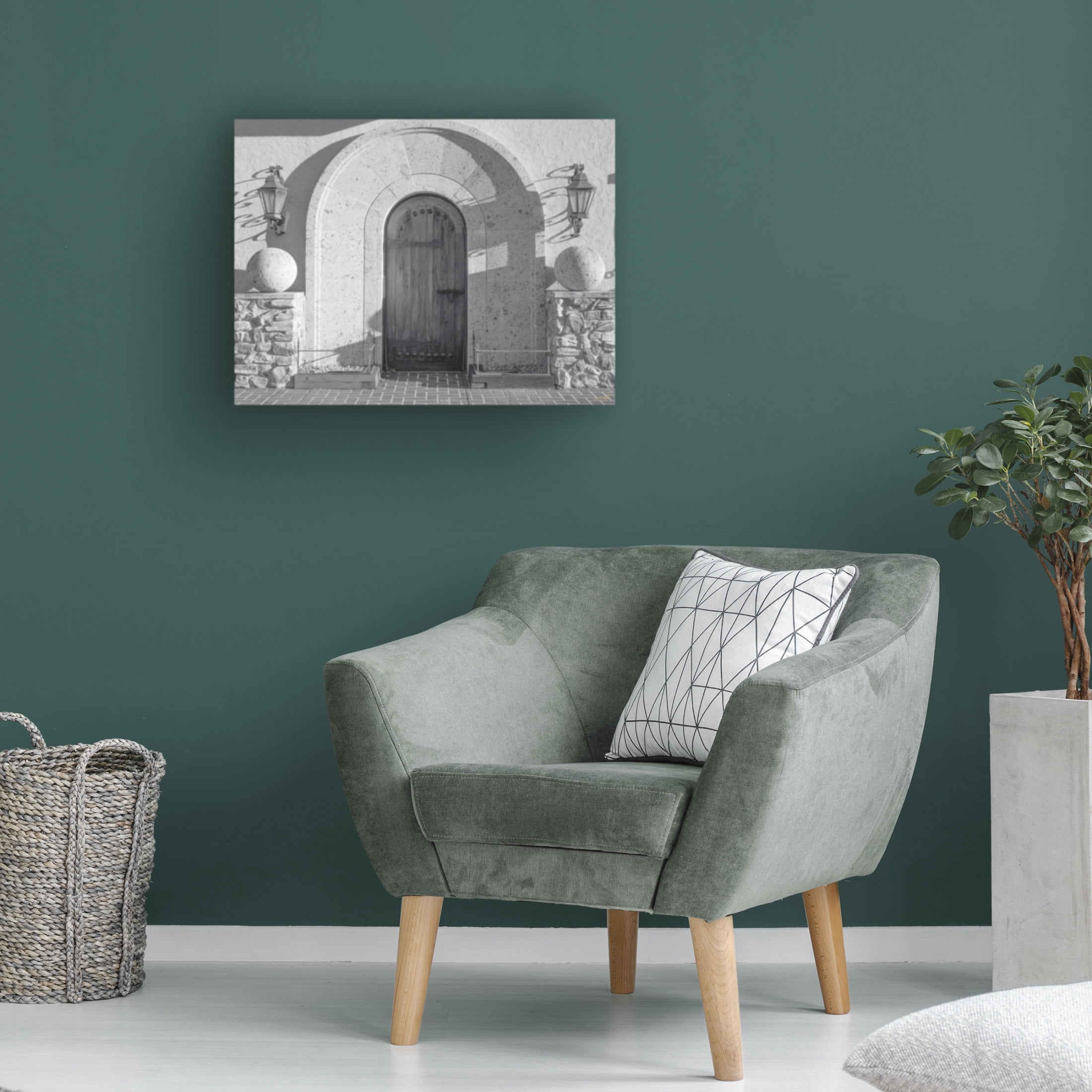 Canvas Wall Art - Life BeautifuLEE 'Old World Entrance' Wall Art for Living Room, Bedroom, or Office Décor by Trademark Fine Art - 32 x 24 Inches