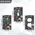 thumbnail image 7 of Yayeee Blank Wall Plate Cover 1-Gang 4.5"x2.7" Home Unused Decorative Outlet, Floral Raspberry Pattern, 7 of 7