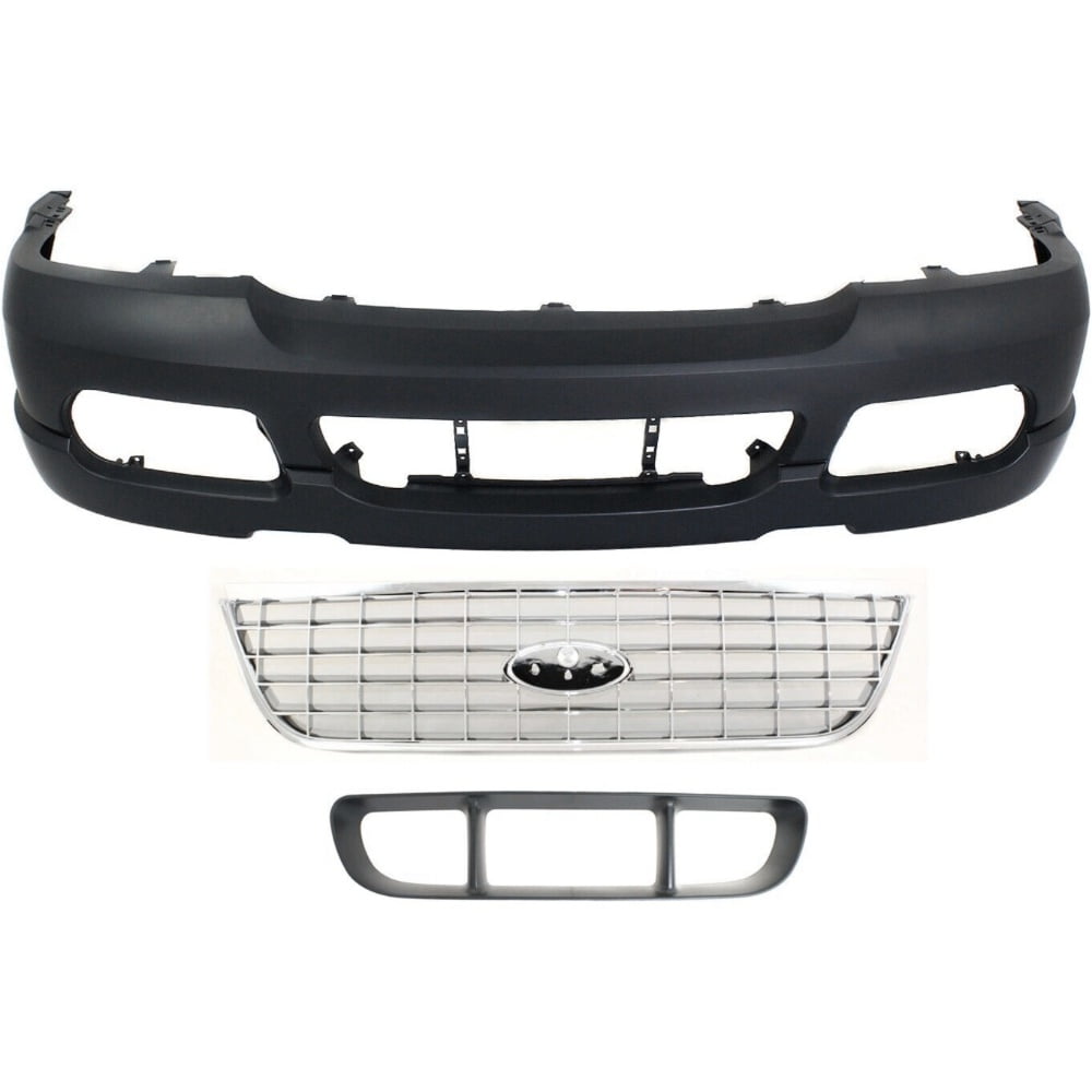 Set of 3 Bumper Covers Fascias Front For 20022005 Ford Explorer Sport