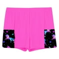 thumbnail image 3 of CHICTRY Kids Girls Ruffles Side Swim Trunks Tankini Shorts Gymnastics Dance Sports Boyshorts Summer Hot Bottoms Hot Pink 14, 3 of 5