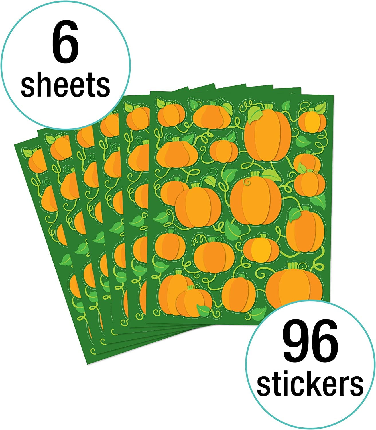 Carson Dellosa Education Pumpkins Shape Stickers (96)