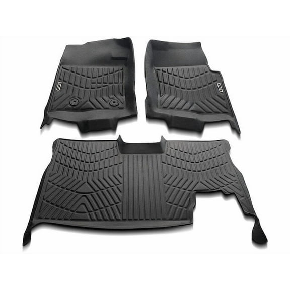 Floor Mat Set 3 - Compatible with 2010 - 2014 Ford F-150 Extended Cab Pickup 2011 2012 2013