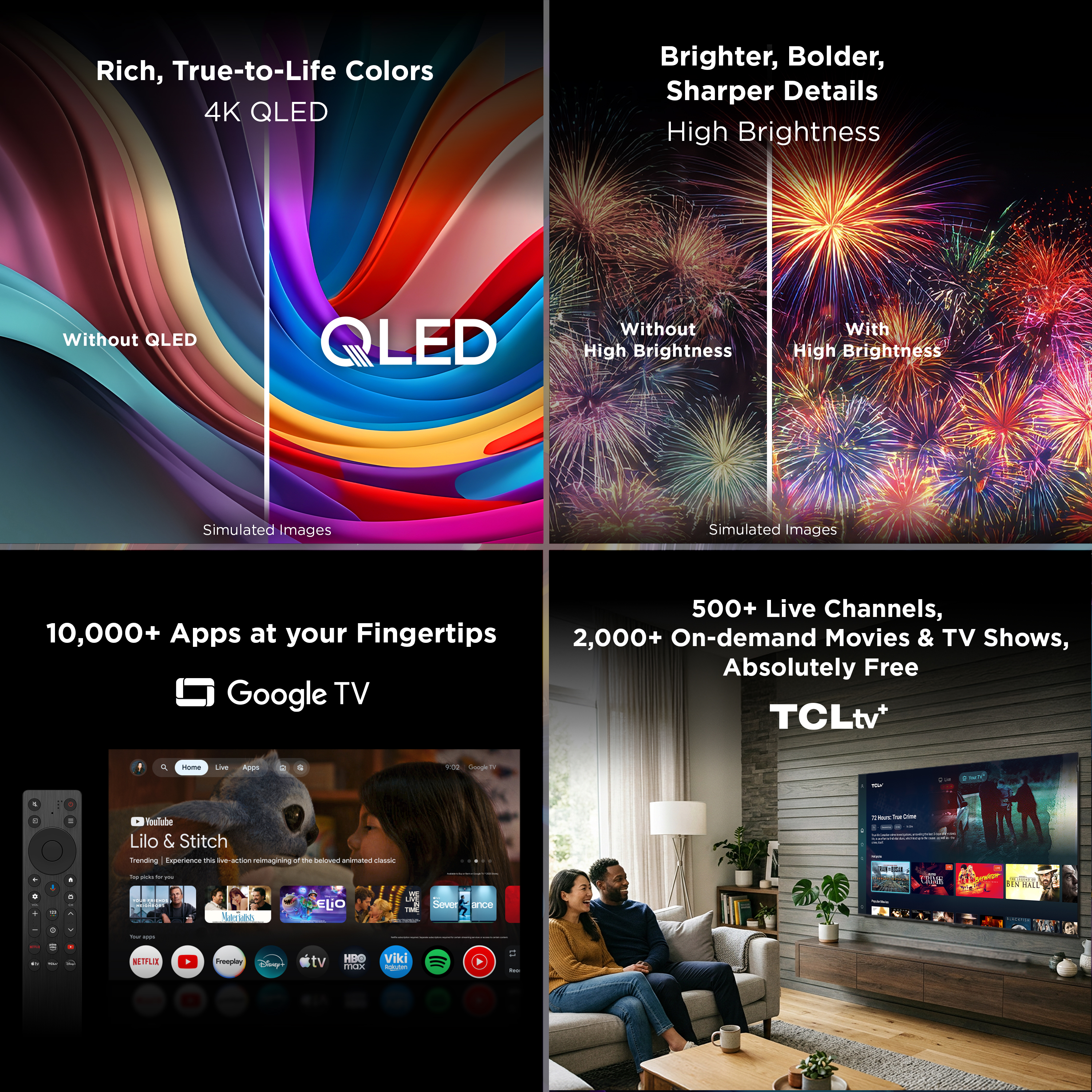 TCL 55" Q Series QLED 4K UHD Google Smart TV photo 4