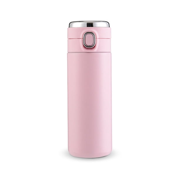 Kearding Botella de aislamiento inteligente creativa, termo Digital de acero inoxidable, taza de agua portátil de alta gama para estudiantes Mostrada rosado