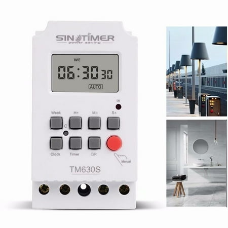 Lap Timer - 12V Large LCD Screen Digital Displaying Programmable Timer Second Control Time Switch Kitchen Lamp. Automatic Cycle Switch Time Power Controller