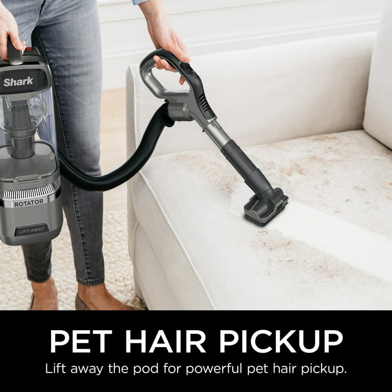 Shark 電動リフトアウェイ ディープクリーン ペットツール グレー Shark Rotator Lift-Away ADV Upright Vacuum, DuoClean PowerFins