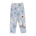 thumbnail image 4 of Daiia Blue Butterfly Women's Sleep Pant with Pockets and Drawstring,Pajama Pants-X-Large, 4 of 9