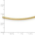 thumbnail image 4 of 14K Yellow Gold Fancy Omega Chain Necklace 2 mm Round 16 inch, 4 of 4