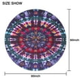 thumbnail image 6 of Colorful Tie Dye Pattern Round Tablecloth 60"x60",Wrinkle Wipeable Table Cloth for Kitchen Dining Room Picnic Patio Party, 6 of 6