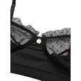 thumbnail image 4 of VISgogo - Conjunto de lencería sexy de 2 uds para mujer, sujetador de realce transparente de encaje para mujer + tanga negra VISgogo moda, 4 of 8