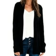 thumbnail image 5 of Ynynloco Long Cardigan Sweaters for Women Solid Color Open Front Long Sleeve Outwear Loose Fit Lightweight Long Cardigan, 5 of 6