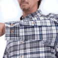 thumbnail image 5 of Ridgecut FMW23-10731 Men's Long-Sleeve Heavy Flannel Shirt/Gray Plaid/M, 5 of 7