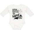thumbnail image 3 of Inktastic Little Sister and Biggest Baseball Fan Girls Long Sleeve Baby Bodysuit, 3 of 5
