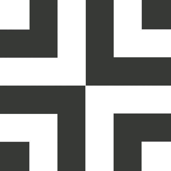 The Tile Project 8x8 Black and White Square Porcelain Tile (7.25 Sq. ft. per Box)