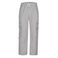 thumbnail image 4 of Tdoqot Mens Cargo Pants- Casual Stretch Baggy Straight Leg Work Pants Gray Size 29, 4 of 6