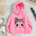 thumbnail image 3 of Confree Sweatshirts For Girls Spring Autumn Graphic Print Long Sleeve Hoodie Dailywear Breathable Casual Infant Pullover Top Size 18-24 Months Pink, 3 of 3