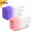 Pink, Purple, variant on QINIUXO 2 Pack USB C Charger Block, 40W USB Wall Charger with 2 USB-C and 1 USB-A Ports, 3 Port Phone Charger Block, Compact Charger for Phones, Tablets and Everyday Devices, Purple & Pink