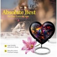 thumbnail image 5 of Hummingbird Urn For Burial In Ground, Ash Heart Urns For Cremation Mother, Burial Urn, Large Capacity Urns, Adult Burial Urns For Human Ashes Adult Female, Funeral Urns For Adult Ashes 8 Inch, 5 of 5