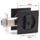 thumbnail image 4 of 2X Cerradura de Puerta de Bolsillo Cerradura de Puerta Negra Cerradura Antirrobo Cerradura de Puerta Cuadrada de Privacidad ContemporáNea Cerradura de Puerta Corrediza con Llaves, 4 of 6