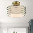 thumbnail image 2 of Livex Lighting - Blanchard - 1 Light Medium Semi-Flush Mount In Industrial, 2 of 14