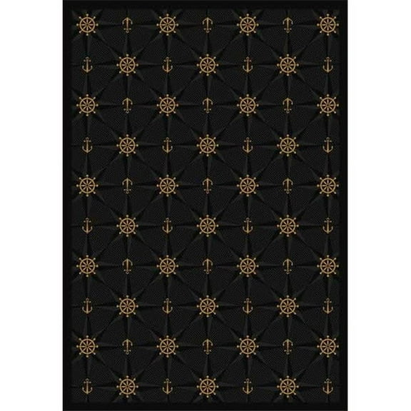 Mariner s Tale Onyx 7 ft.8 in. x 10 ft.9 in.  WearOn Nylon Machine Tufted- Cut Pile Whimsy Rug