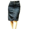 thumbnail image 3 of Jack David Women's Plus Size Stretch Casual Denim Jeans Skirt, 3 of 4