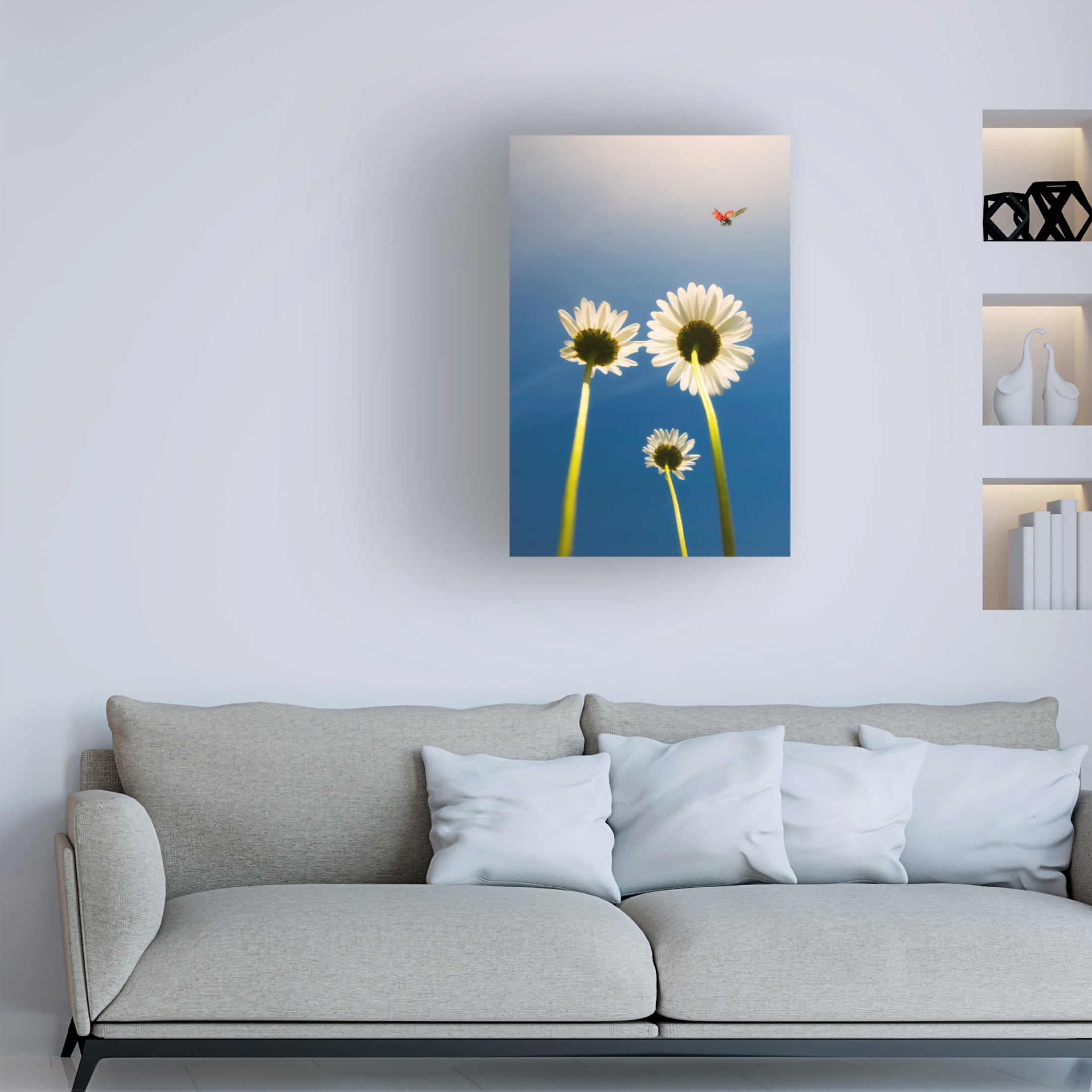 Canvas Wall Art - Jose C. Lobato 'Ladybug' Wall Art for Living Room, Bedroom, or Office D?cor by Trademark Fine Art - 12 x 19 Inches