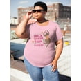 thumbnail image 2 of Thick Thighs Thin Patience T-Shirt Women -Smartprints Designs, Female Medium, 2 of 4