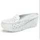 thumbnail image 3 of zapatos de plataforma de cuero para mujer, sandalias con cuña, zapatos informales para mujer, zapatos para madre, chanclas para mujer, zapatillas caladas de verano, 3 of 5