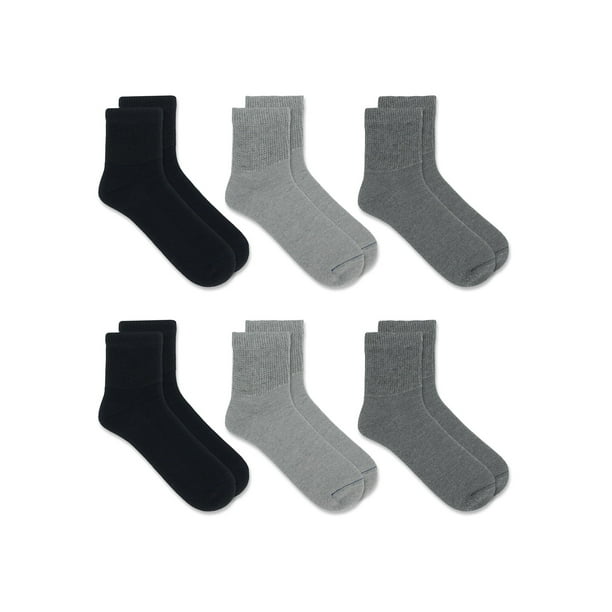 Calcetines tobilleros Dr. Scholl's para diabetes y problemas circulatorios para hombre (paquete de 6)