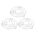 thumbnail image 1 of Uxcell 3pcs Round Cooking Rack 8.7" Dia Stainless Steel 1.2" Tall for Cooking, Silver, 1 of 6