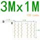 thumbnail image 3 of Led Icicle Curtain String Lights Fairy Christmas Lights Garland For Christmas New Year Wedding Home Room Patio Party Decoration, 3 of 5