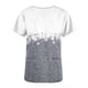 thumbnail image 5 of Puntoco Camiseta de enfermera con bolsillo y manga corta con estampado navideño y cuello en V para mujer, 5 of 5