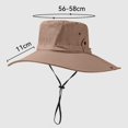 thumbnail image 4 of GSPCLAM Mens Sun Hats UPF 50+ Wide Brim Hat for Fishing Hiking, Lightweight Breathable Mesh Hat with Adjustable Chin Strap, 4 of 5