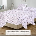thumbnail image 6 of RUVANTI Flannel Sheets Queen Size - 100% Cotton Double Brushed Bed Sheets, Deep Pockets 16 Inches Queen Sheet Set, All Seasons Breathable & Extra Soft - Warm & Cozy, 4 Piece, Snowman Home, 6 of 8