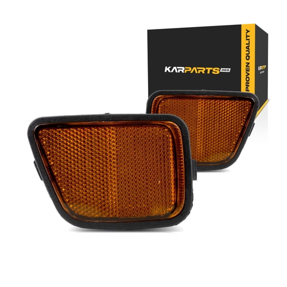 For Honda CR-V Front Reflector Unit 1997 98 99 00 2001 Pair Driver and Passenger Side Yellow Lens For HO2556101, HO2557101 | 33851-S10-A01, 33801-S10-A01