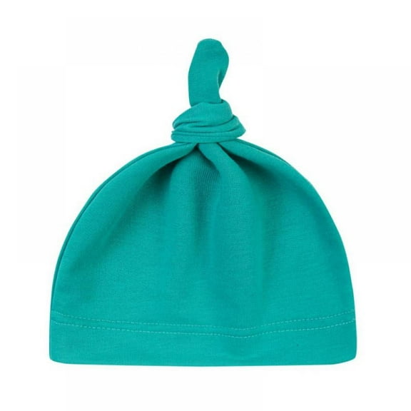 Newborn Infant Baby Knotted Cotton Hat Soft Cotton Cap Hat Solid Colors