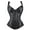 Black, variant on VASLANDA Women's Gothic Jacquard Shoulder Straps Tank Overbust Corset Bustiers